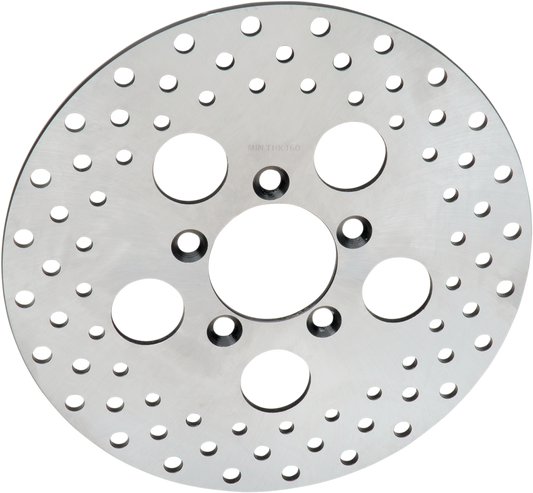 Drag Specialties Stainless Steel Drilled Brake Rotors 10" Front 1710-1910