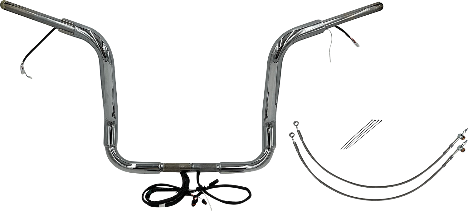 Fat Baggers, Inc. Plug & Play EZ Install 1-1/2" Round Top Handlebar Kit 802514