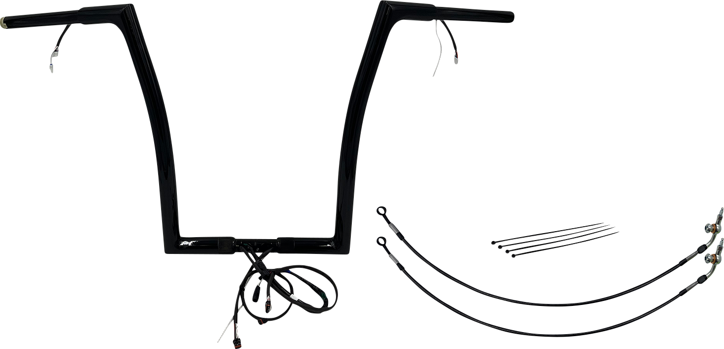Fat Baggers, Inc. Plug & Play EZ Install 1-1/4" Flat Top Handlebar Kit 702916-B