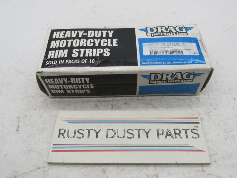 Lot of 10 Drag Specialties 10X3.1" Rim Strip w/ Center Valve Stem Hole DS181506