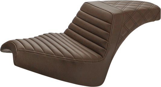 Saddlemen Step Up Seat Driver Tuck and Roll/Passenger Lattice Stitch I21-04-1...