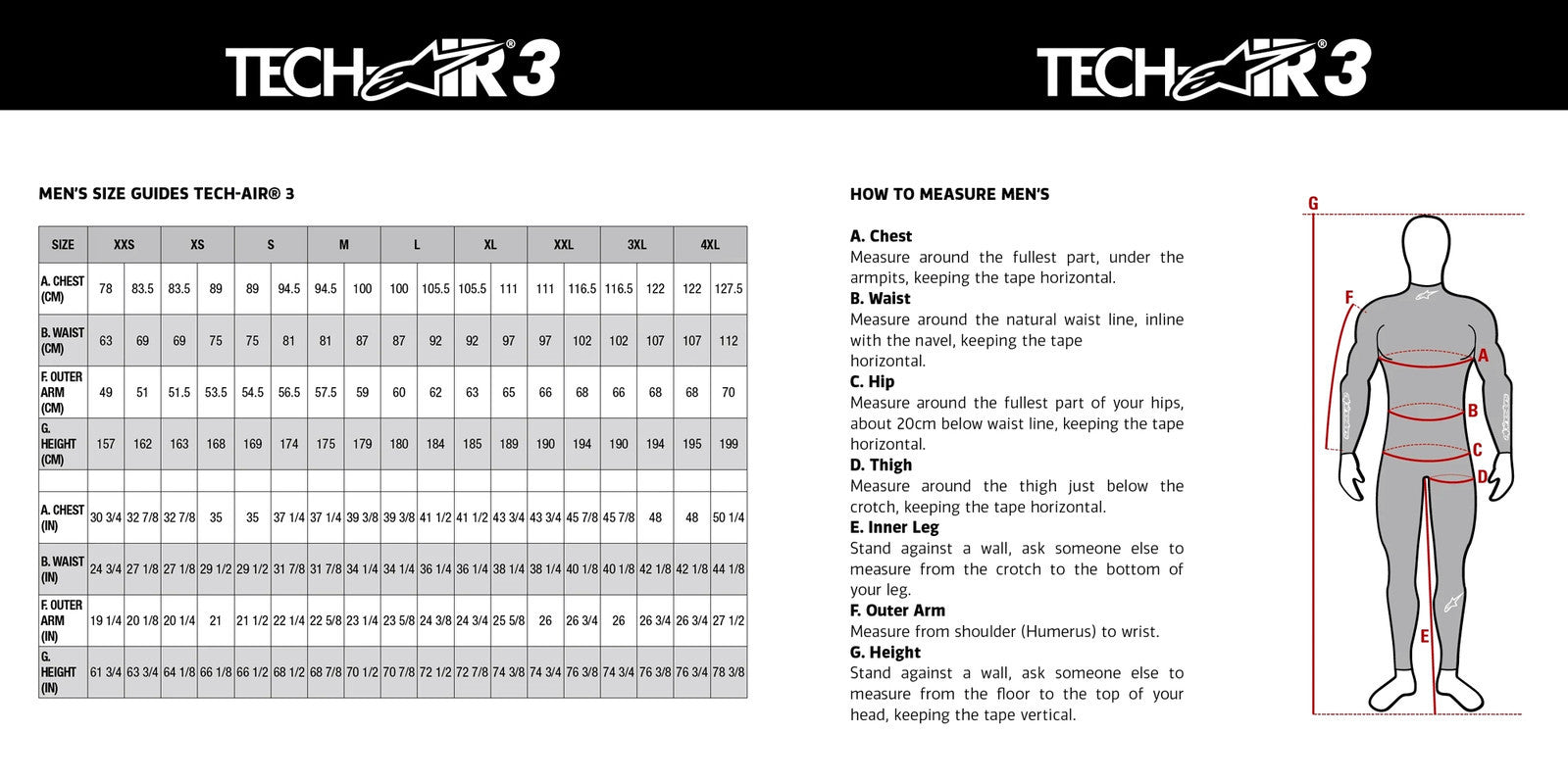 Alpinestars Leather Tech-Air 3 System Vests Black Md 6500124-10-M
