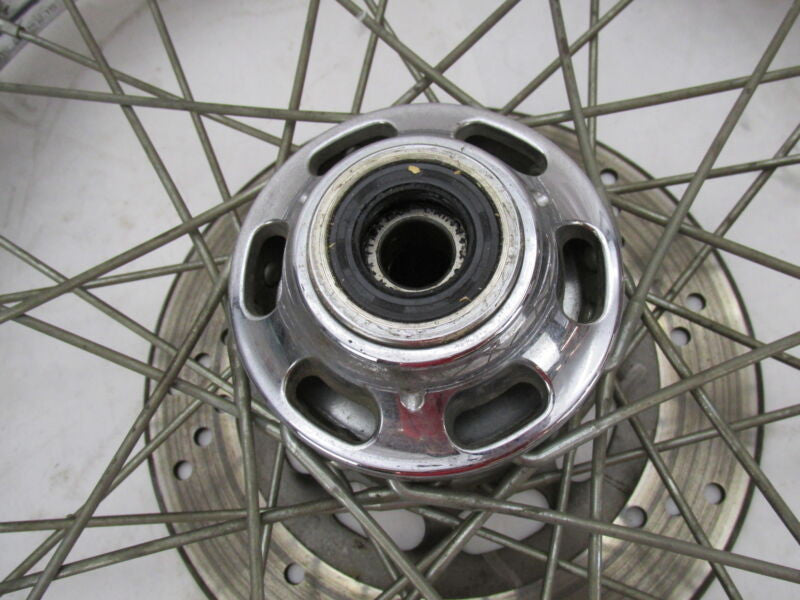 Harley Davidson 21 X 2.5 Front Chrome Wheel & Tire w/ Single Disc 44138-83A