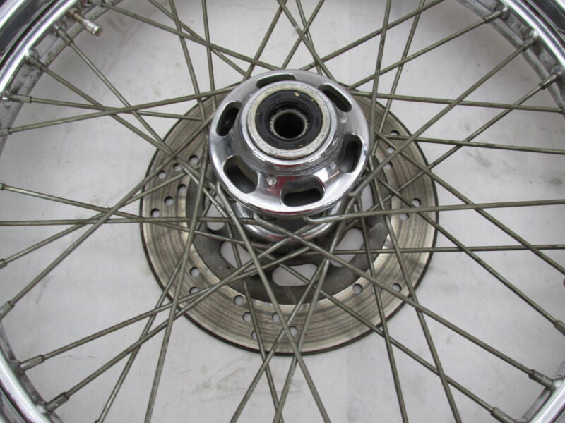 Harley Davidson 21 X 2.5 Front Chrome Wheel & Tire w/ Single Disc 44138-83A