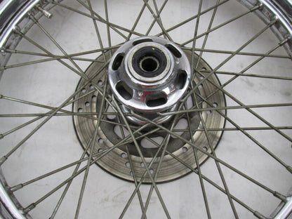 Harley Davidson 21 X 2.5 Front Chrome Wheel & Tire w/ Single Disc 44138-83A