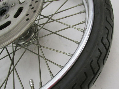 Harley Davidson 21 X 2.5 Front Chrome Wheel & Tire w/ Single Disc 44138-83A