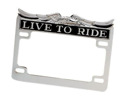 Drag Specialties Live to Ride License Plate Frame DS-720809