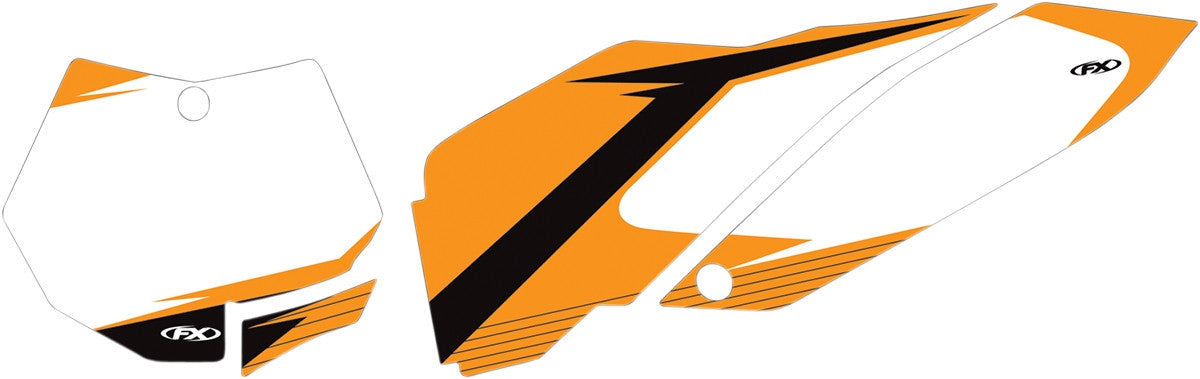 Factory Effex Graphic Number Plate Backgrounds White 12-64526