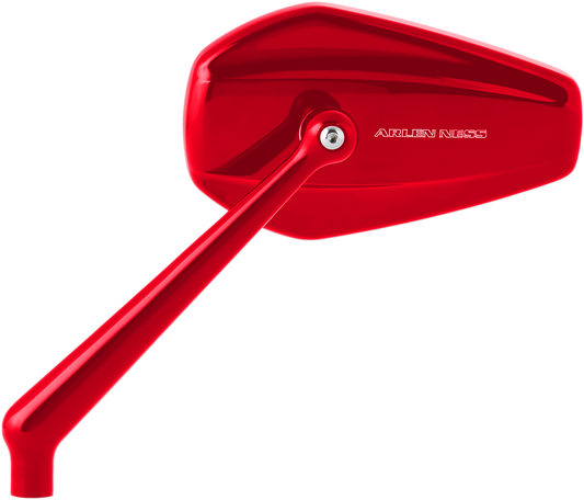 Arlen Ness Mini Stocker Mirrors Red Left 13-152