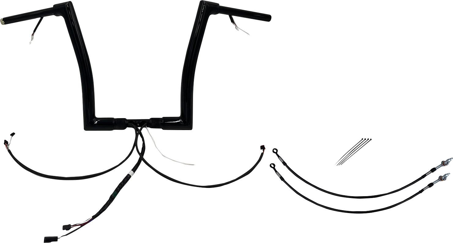 Fat Baggers, Inc. Plug & Play EZ Install 1-1/2" Flat Top Handlebar Kit 602314-B
