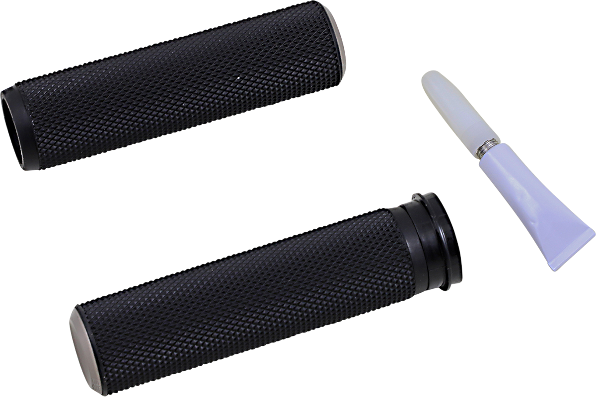 Arlen Ness Fusion Knurled Grips Titanium Knurled - TBW 07-348