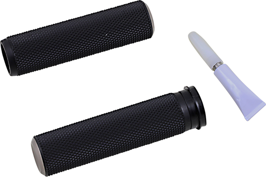 Arlen Ness Fusion Knurled Grips Titanium Knurled - TBW 07-348