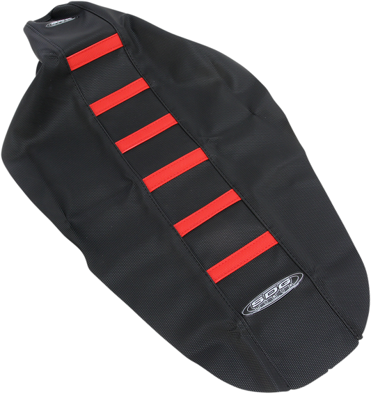 SDG 6-Rib Gripper Seat Covers Red 95943RK