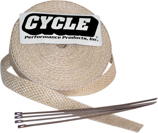 Cycle Performance Exhaust Pipe Wrap with Tie Wraps CPP/9043