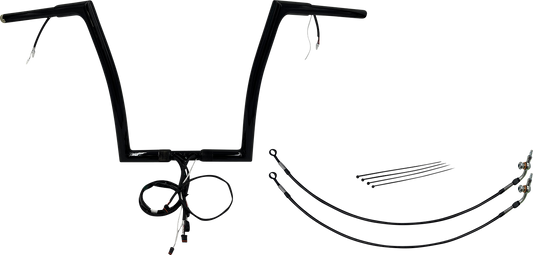Fat Baggers, Inc. Plug & Play EZ Install 1-1/4" Flat Top Handlebar Kit 702914-B