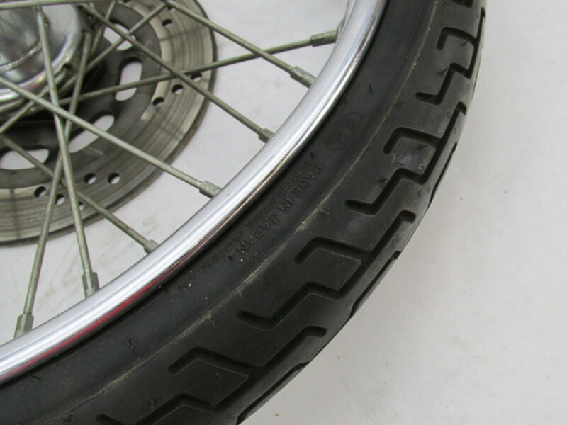 Harley Davidson 21 X 2.5 Front Chrome Wheel & Tire w/ Single Disc 44138-83A