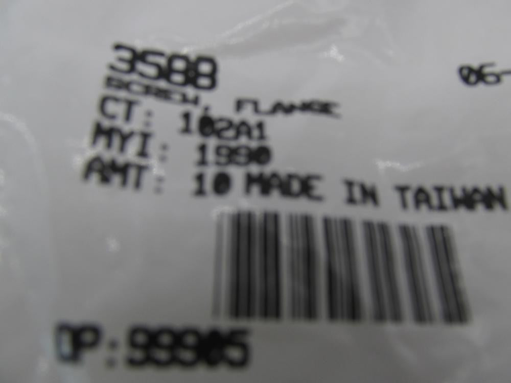 Harley Davidson Genuine NOS Flange Screw 3588