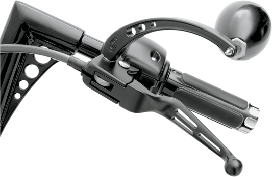 Drag Specialties Slotted Wide Blade Lever Set Black 0610-0142