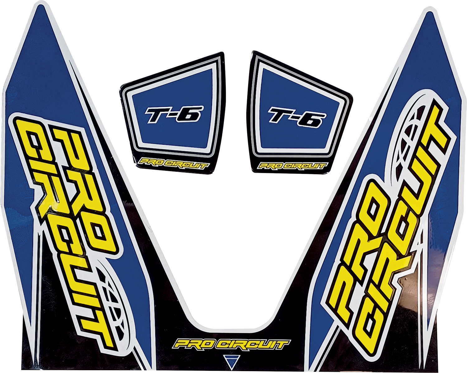 Pro Circuit T-6 Exhaust Decals Dark Blue D22T6-DB