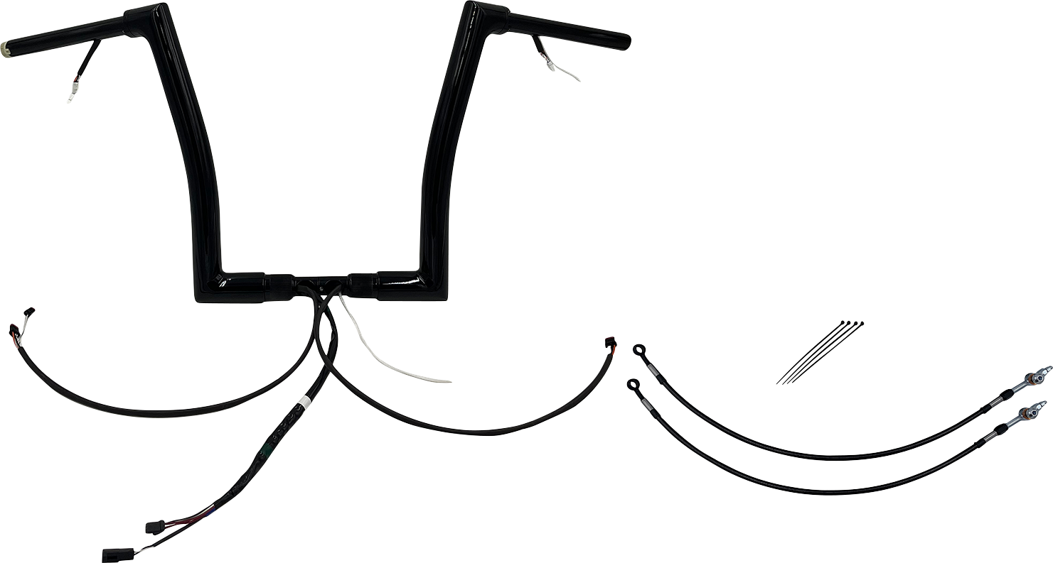 Fat Baggers, Inc. Plug & Play EZ Install 1-1/2" Flat Top Handlebar Kit 601314-B