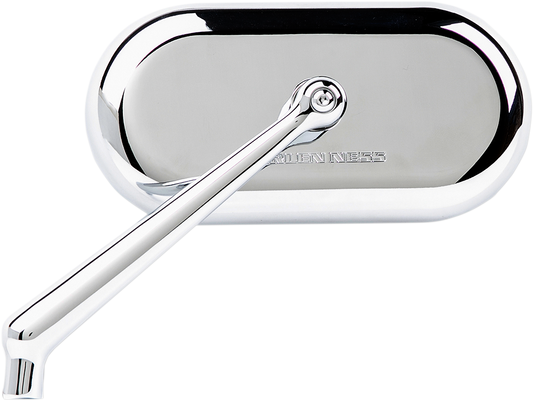 Arlen Ness Forged Oval Mirrors Chrome Left Hand 13-171