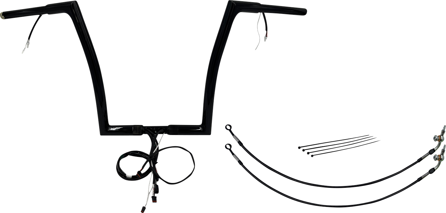Fat Baggers, Inc. Plug & Play EZ Install 1-1/4" Flat Top Handlebar Kit 701914-B