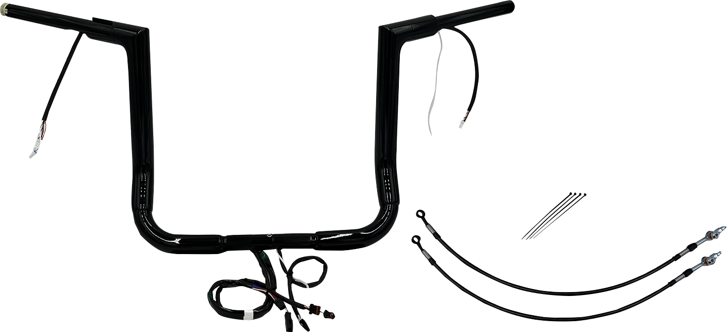 Fat Baggers, Inc. Plug & Play EZ Install 1-1/2" Flat Top Handlebar Kit 602216-B