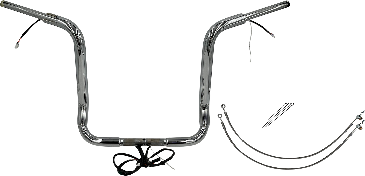 Fat Baggers, Inc. Plug & Play EZ Install 1-1/2" Round Top Handlebar Kit 802516
