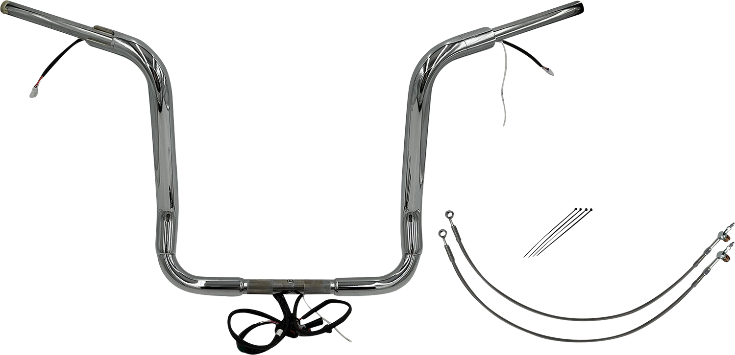 Fat Baggers, Inc. Plug & Play EZ Install 1-1/2" Round Top Handlebar Kit 802516