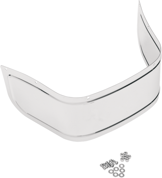 Drag Specialties Chrome Steel Front Fender Skirt Chrome 1405-0117