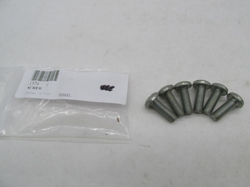 Lot of 6 Harley Davidson Genuine NOS Chrome Panhead Screws 1374