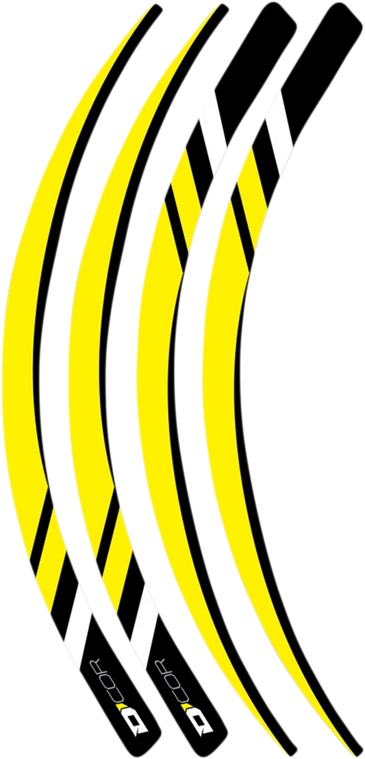 D'COR Rim Decal Yellow 40-80-219