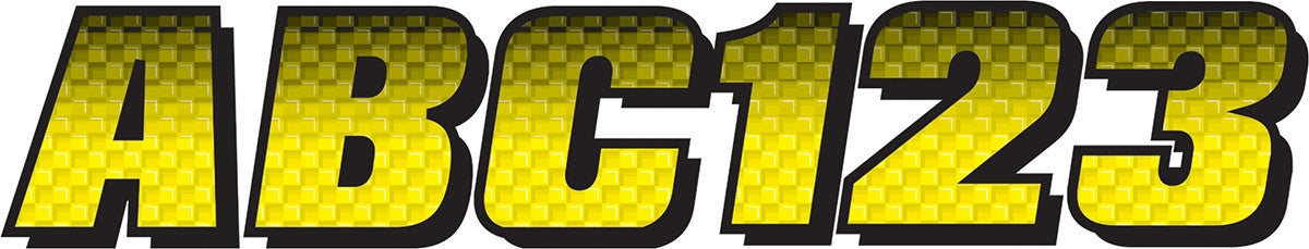 Hardline Hardline Series 300 Carbon Fiber Registration Kits Yellow/Black YEBK...