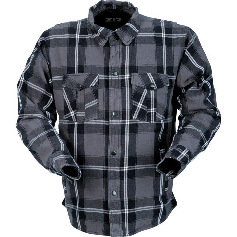 Z1R Ashwood Flannel Shirts Gray 5XL 3040-3292