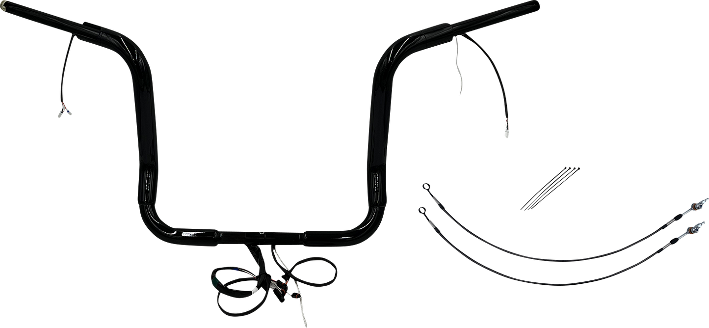 Fat Baggers, Inc. Plug & Play EZ Install 1-1/2" Round Top Handlebar Kit 802514-B