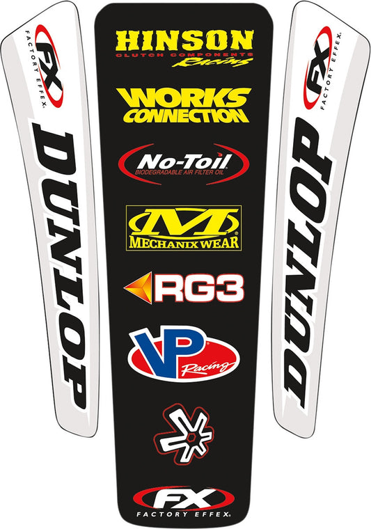 Factory Effex Rear Fender Graphic Kits Black FX07-32020