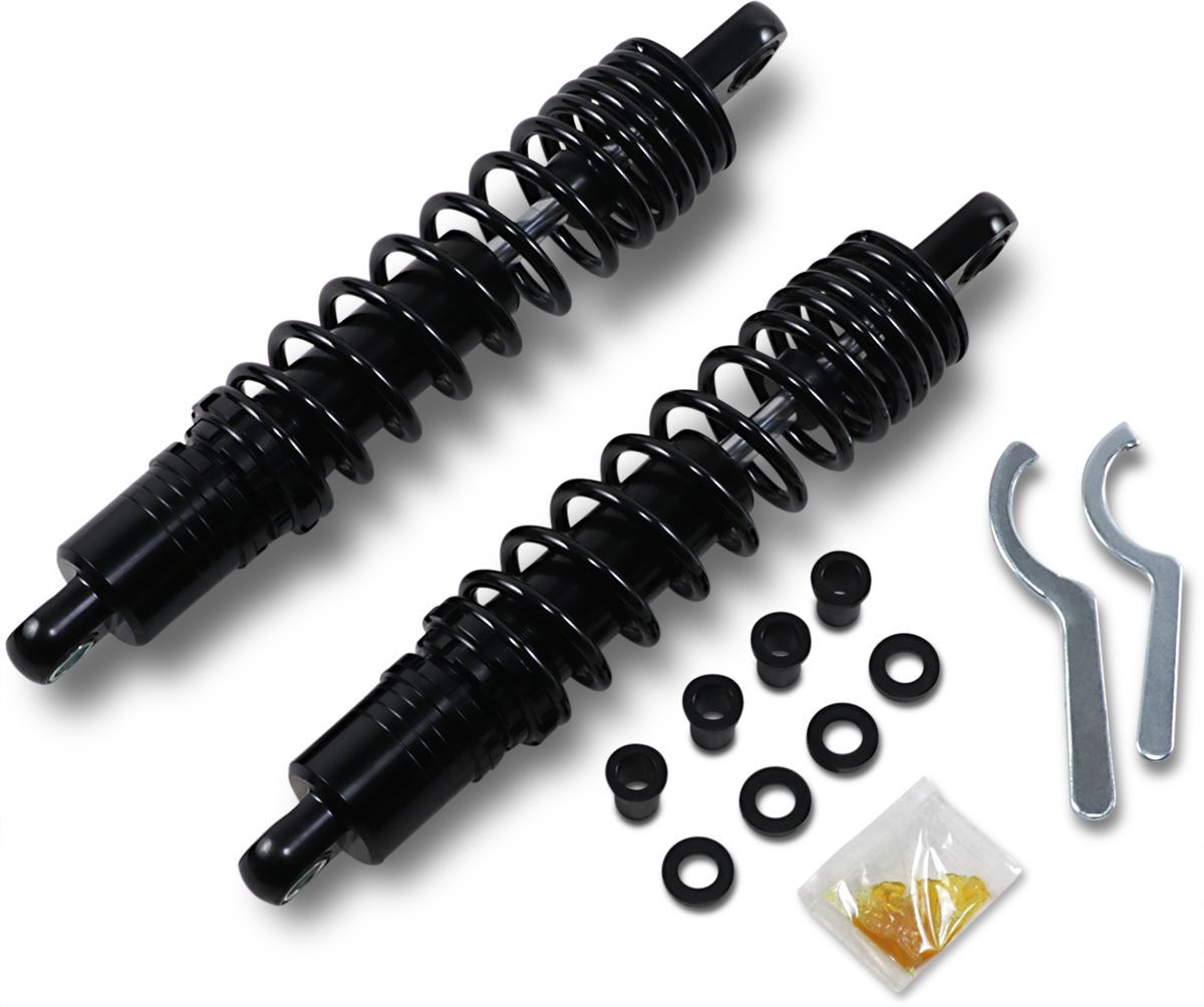 Drag Specialties Premium Ride-Height Adjustable Shocks 1310-1832 Black