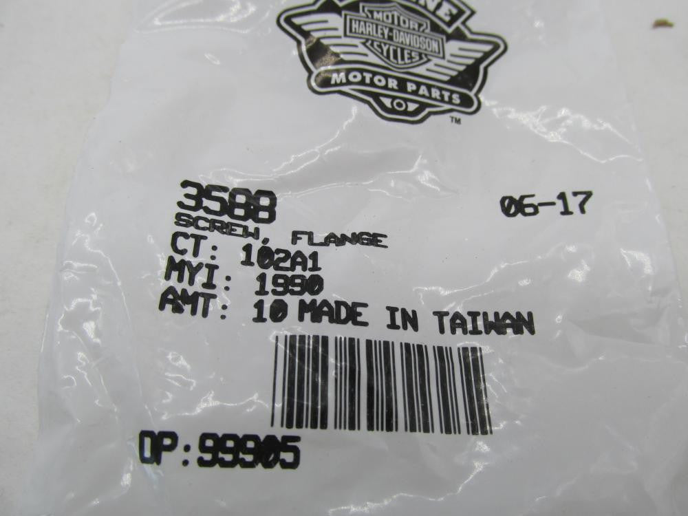 Harley Davidson Genuine NOS Flange Screw 3588