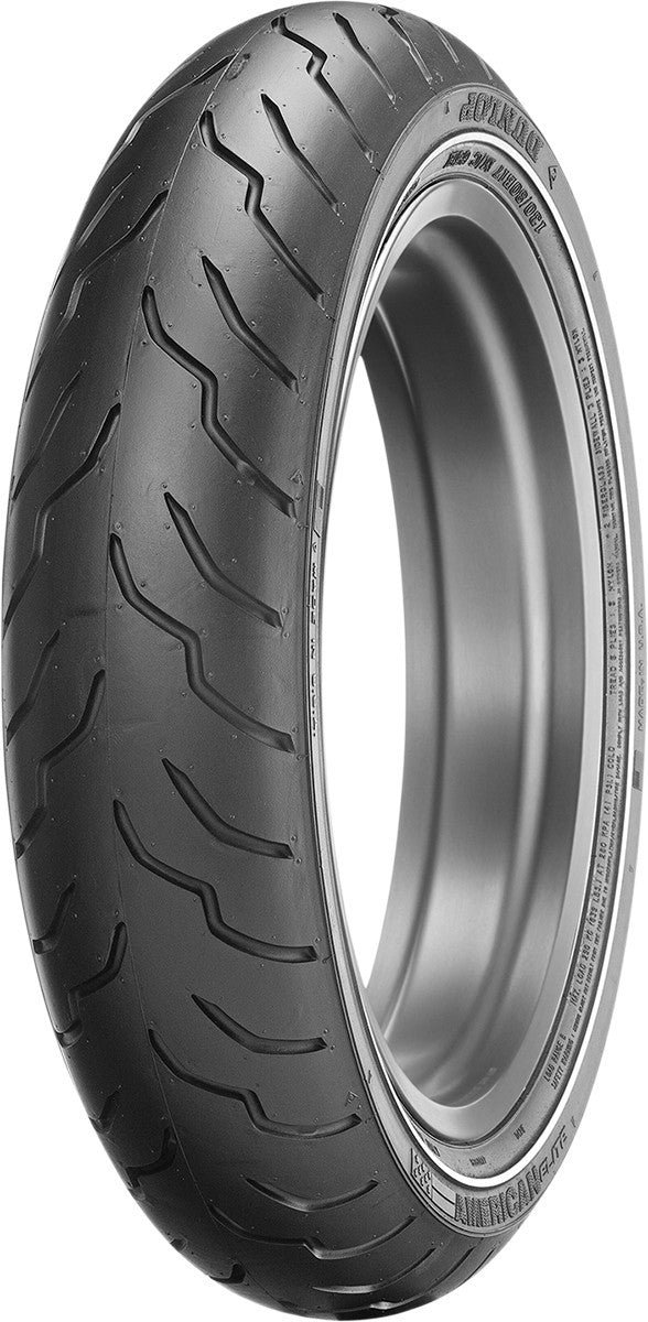 Dunlop American Elite HD Touring Tire 130/80B17 - Narrow Whitewall Front 32AE-81
