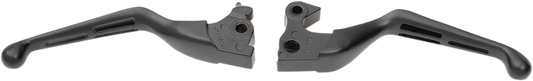 Drag Specialties Slotted Wide Blade Lever Sets Matte Black 0610-0797