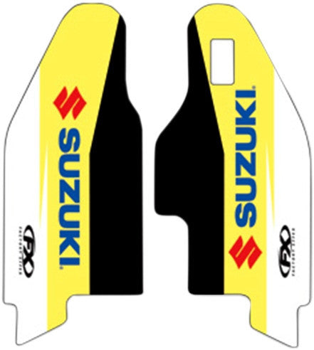 Factory Effex Lower Fork Guard Graphics Yellow 19-40410