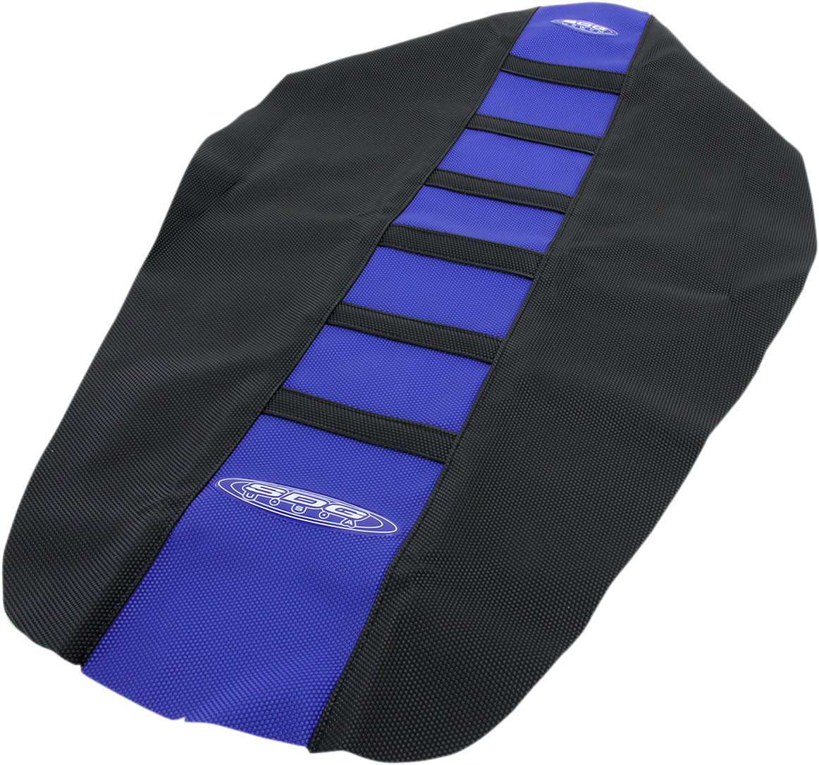 SDG 6-Rib Gripper Seat Covers Black Ribs, Blue Top, Black Sides 95938KBK