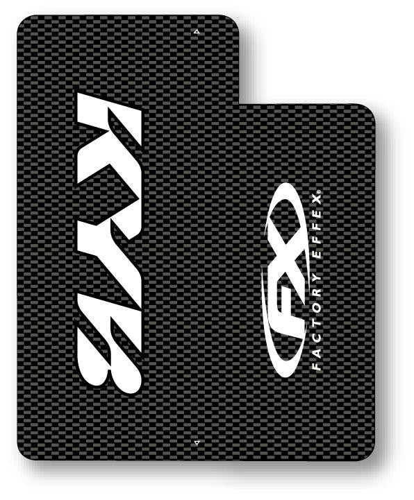 Factory Effex Full Wrap Carbon Fiber Fork Shields Kawaski - White 10-38012