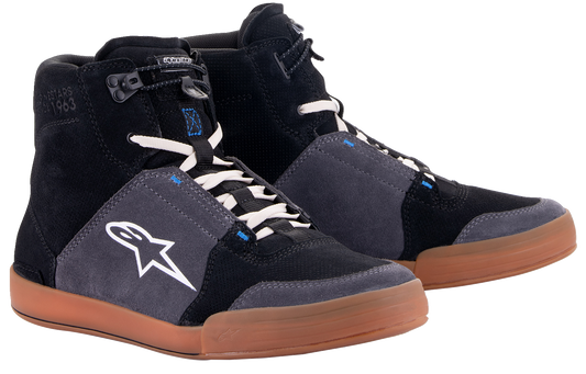 Alpinestars Chrome Shoes Black/Asphalt/Gum Blue 14 2512322117214