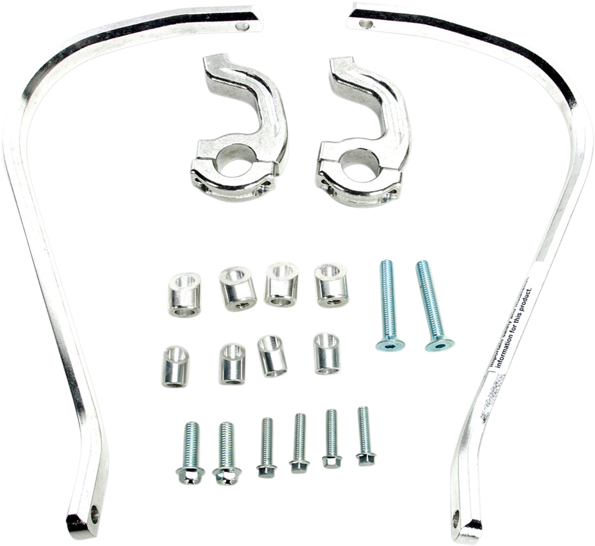 Moose Racing Contour Handguards Silver 0635-1492