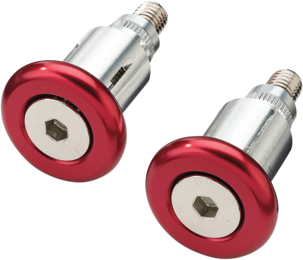 Moose Racing Handlebar End Caps Red 0634-0474