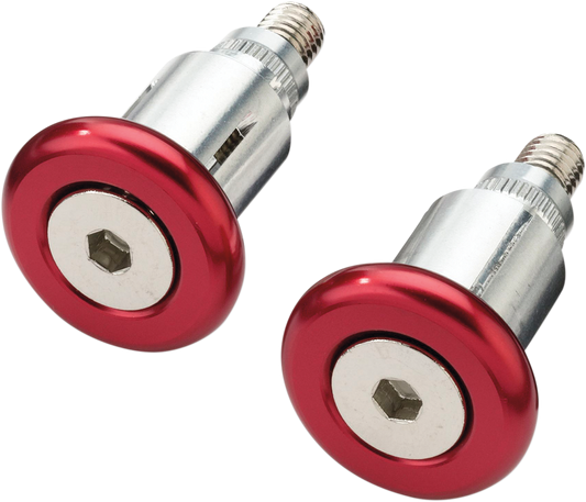Moose Racing Handlebar End Caps Red 0634-0474