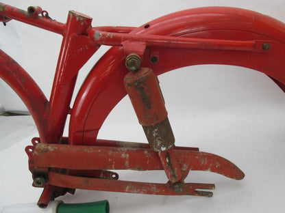 Harley Aermacchi 1966 M50S Red Frame w/ Rear Shocks Swingarm, Fender &