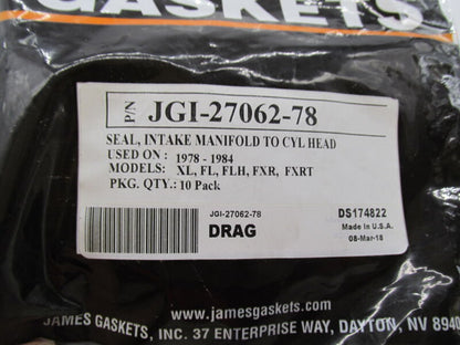 Lot of 3 James Gasket Cylinder Head Intake Manifold Seals JGI-27062-78