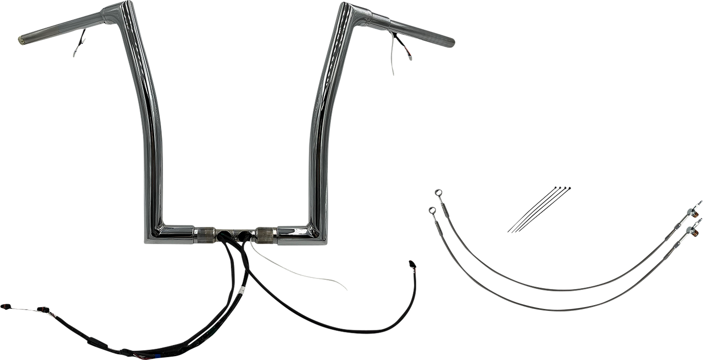 Fat Baggers, Inc. Plug & Play EZ Install 1-1/2" Flat Top Handlebar Kit 602316